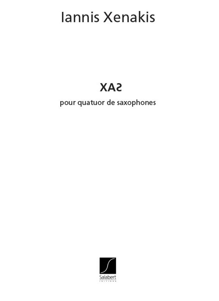 Xas 4 Saxophones Partition Et Parties